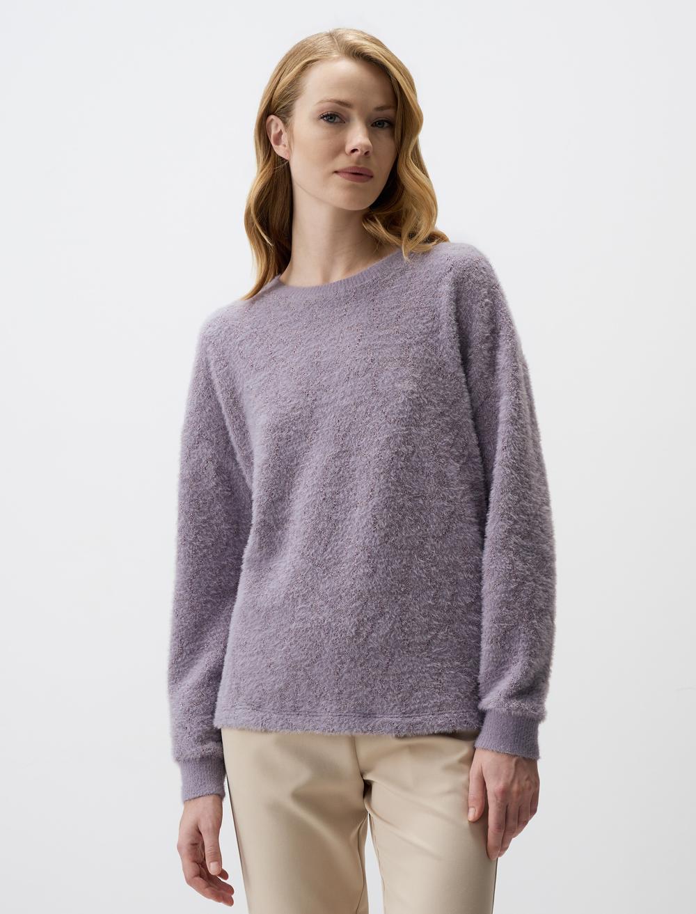 Crew Neck Long-Sleeve Pullover - 4WW231480