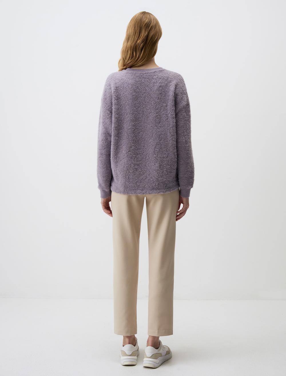 Crew Neck Long-Sleeve Pullover - 4WW231480