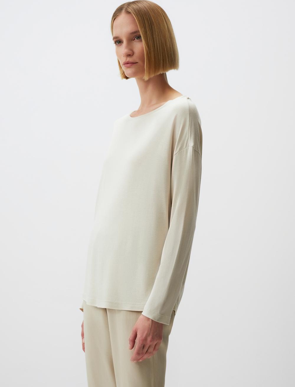 Loose Fit Crew Neck Long-Sleeve T-shirt - 24ST024003