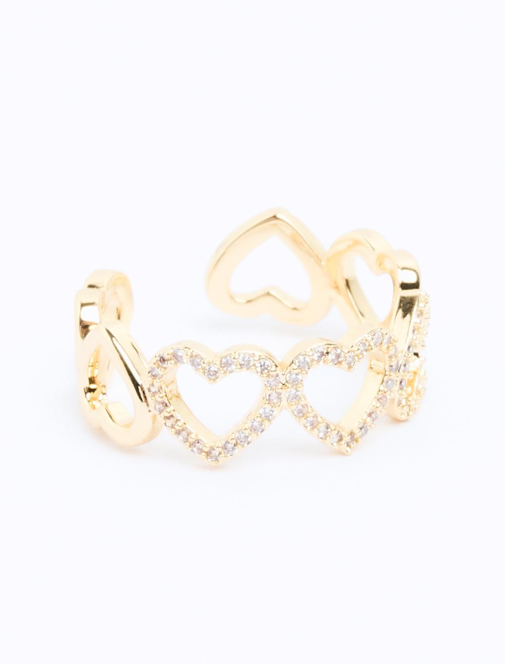 Multiple Heart Figured Ring