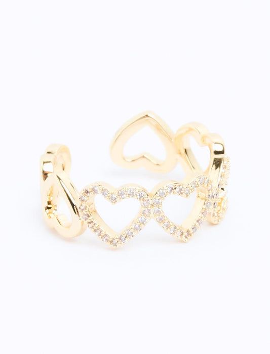 Multiple Heart Figured Ring