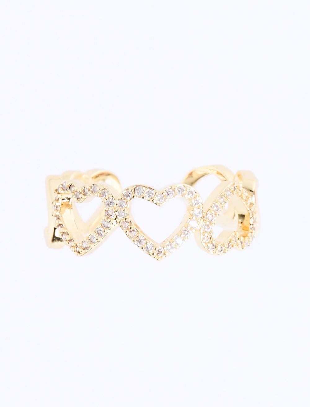 Multiple Heart Figured Ring