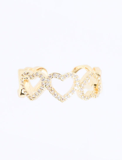 Multiple Heart Figured Ring