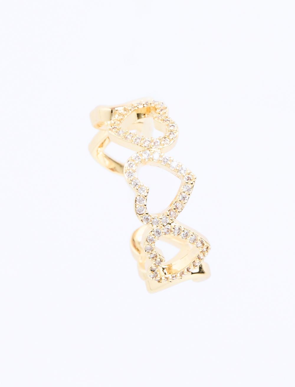 Drop Figured Shiny Stone Ring